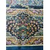 Иранский ковер QUM Silk 10008 Синий - фото №6